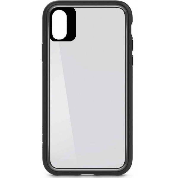 Original Case iPhone X/XS Cover - Gennemsigtig med Sort kant