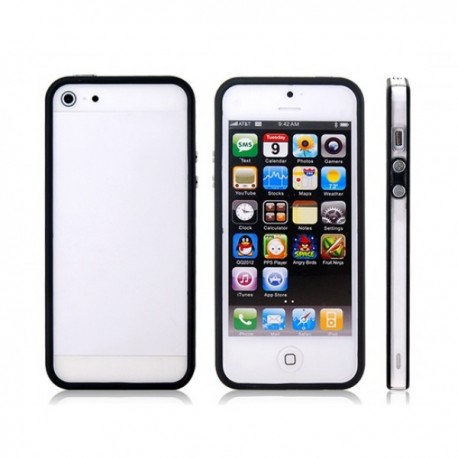 Linear EX SGP Case Plastik Kombination Bumper med Knapper til iPhone 5 - SORT