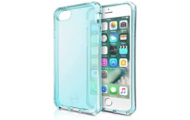 ITSKINS Antishock Gel Case Cover til iPhone 6 / 6s / 7 / 8 / SE(2.Gen) -  Gennemsigtig-Blå