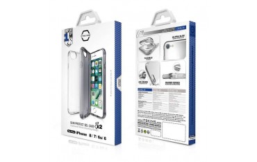ITSKINS Antishock Gel Cover til iPhone 6 / 6s / 7 / 8 / SE(2.Gen)  2-pak - Gennemsigtig og Grå