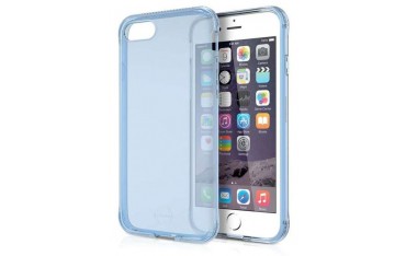 ITSKINS Antishock Gel Case Cover til iPhone 6 Plus / 7 Plus / 8 Plus -  Gennemsigtig-Blå