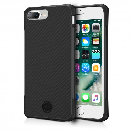 ITSKINS Antishock Carbon Case Cover til 7plus / 8plus -  Sort