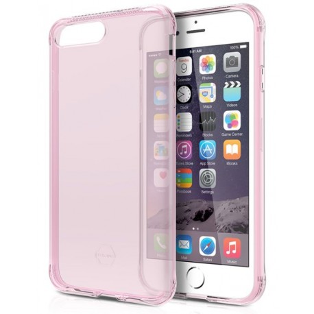 ITSKINS Antishock Gel Case Cover til iPhone 6plus / 7plus / 8plus -  Gennemsigtig-Pink