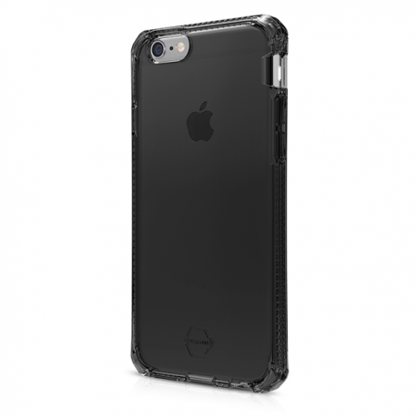 ITSKINS Antishock Gel Case Cover til iPhone  6plus / 7plus / 8plus -  Gennemsigtig-Mørkgrå