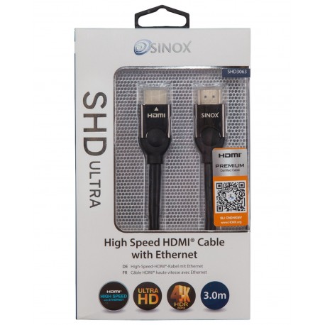 SINOX Høj Hastighed HDMI Kabel med Ethernet