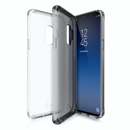 ITSKINS Slim Protect Gel Cover til Samsung Galaxy S9 2-pak - Gennemsigtig og Grå