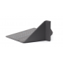 Universal Bluetooth Keyboard m. Dansk Tastatur Læder Origami Case Blå 9"-11"