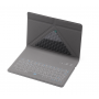 Universal Bluetooth Keyboard m. Dansk Tastatur Læder Origami Case Blå 9"-11"