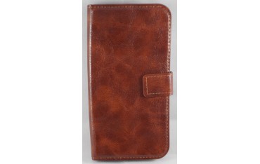 FASHION iPhone X / XS PU Læder Cover Etui - Brun (Sten Mønster)