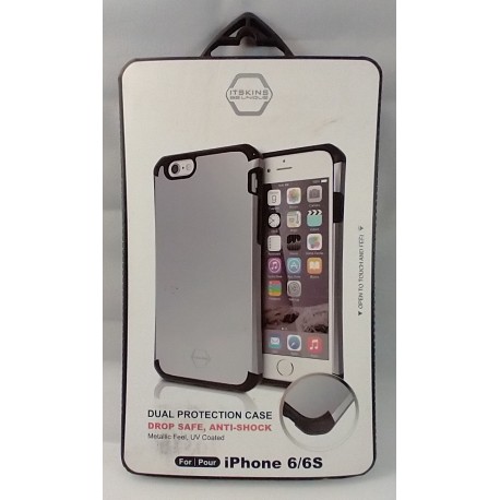 ITSKINS Antishock Gel Cover til iPhone 6 / 6s  - Sort og Grå