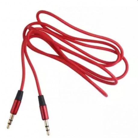 AUX Kabel 1,2 m - Rød
