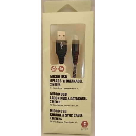 OFFICE ONE Micro-USB Oplade- og Datakabel