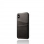 VIVANCO iPhone X/XS Læder Cover med Kort Lomme- Sort