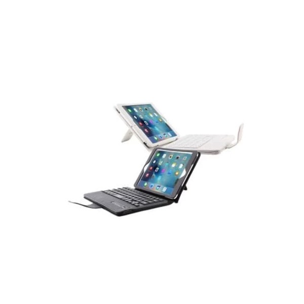Cover læder og tastatur med Bluetooth til iPad 4/iPad 3/iPad 2 - HVID