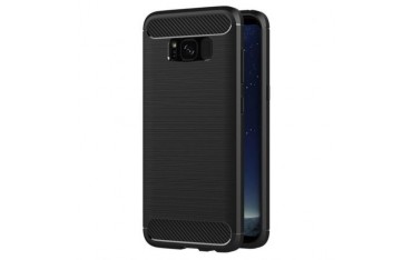 FORCELL Armor Carbon Stødsikker TPU Cover til Samsung S8 Plus  - Sort