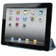 4-fold Slim Smart Etui Companion Cover til iPad 4 / new iPad (iPad 3) / iPad 2 (Blå)