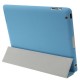 4-fold Slim Smart Etui Companion Cover til iPad 4 / new iPad (iPad 3) / iPad 2 (Blå)