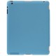 4-fold Slim Smart Etui Companion Cover til iPad 4 / new iPad (iPad 3) / iPad 2 (Blå)