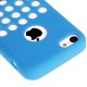 Hollow Dot TPU Cover til iPhone 5C - Blå
