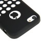 Hollow Dot TPU Cover til iPhone 5C - Sort