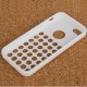 Hollow Dot TPU Cover til iPhone 5C - Hvid