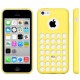 Hollow Dot TPU Cover til iPhone 5C - Gul