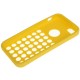 Hollow Dot TPU Cover til iPhone 5C - Gul
