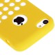 Hollow Dot TPU Cover til iPhone 5C - Gul