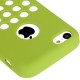 Hollow Dot TPU Cover til iPhone 5C - Grøn