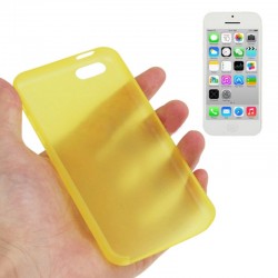 0.3 mm Ultra Tynd Plast Cover til iPhone 5C - Gul