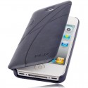 Apple iPhone 4 4S Kalaideng Oscar Læder Etui Mørkeblå
