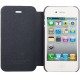 Kalaideng Oscar Series Flip læder etui til iPhone 4 / 4S (Mørkeblå)