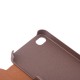 Kalaideng Oscar Series Flip læder etui til iPhone 4 / 4S (Coffee)