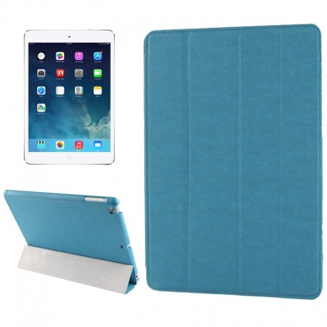 Belk Series 4-folding Slim Smart Cover med Sleep & Wake-up Funktion til iPad Air (Blå)