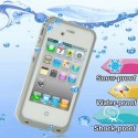 Apple iPhone 4 og 4S Water Snow Dirt Shockproof Protective Case Hvid