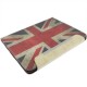 Retro Great Britain flag læder etiu med kreditkort lomme til new iPad (iPad 3) / iPad 4