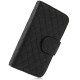 Læder cover / etui med kredit kort lomme til iPhone 4 / 4S (Sort)