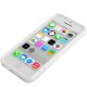 Frosted Plastic + TPU Protective Cover med Holder til iPhone 5C (Hvid)