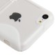Frosted Plastic + TPU Protective Cover med Holder til iPhone 5C (Hvid)