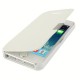 Brush Texture Flip Leather Case with Magnet Button for iPhone 5 & 5S (Hvid)