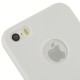 Brush Texture Flip Leather Case with Magnet Button for iPhone 5 & 5S (Hvid)