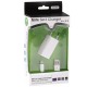 2 in 1 (5V 1A EU Plug Travel Charger Adapter) til iPhone 5 / 5S / 5C, iPod Touch 5 th / iPod Nano 7G