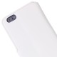 Horizontal Flip Læder Etui med Holder til iPhone 6 (Hvid)