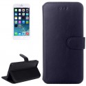 iPhone 6 / 6S PU Læder Etui med Kort Lomme Sort