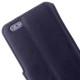 Horizontal Flip Læder Etui med Holder til iPhone 6 (Sort)