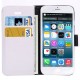 Oracle Texture Horizontal Flip Læder Etui med Kort beholder og Holder til iPhone 6 (Hvid)