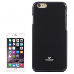 Jelly Shimmering Powder TPU Cover til iPhone 6 Plus (Sort)