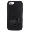 Apple iPhone 6/6S Shockproof TPU Etui med Ring Holder Sort