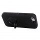 Shockproof Touch LCD + Silicone + Hård Plastik Etui med Ring Holder til iPhone 6 (Sort)