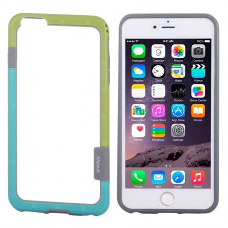 Bumper (To-Farver) til iPhone 6 (Grøn+Blå)